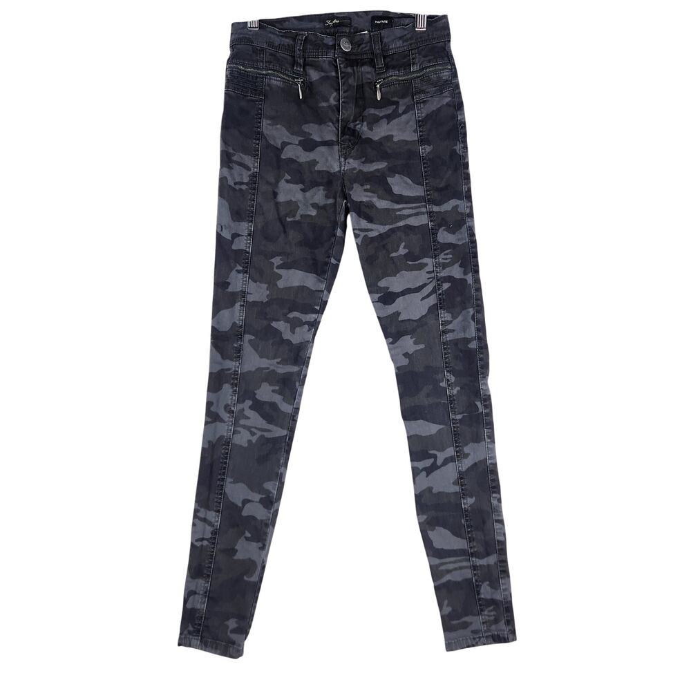 Supplies by UNIONBAY Womens Claire Skinny Pants SZ 4 Gray Camouflage High Rise